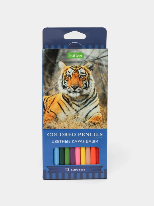 Карандаши цветные ECO, 12 цветов "Дикая планета" - CS-070636 q0000015670 - 