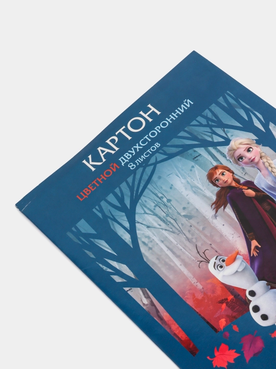 Набор картон цветной,  8 листов 8 цв, А4ф ''Холодное сердце''- 8Кц4-22471 q0000013817