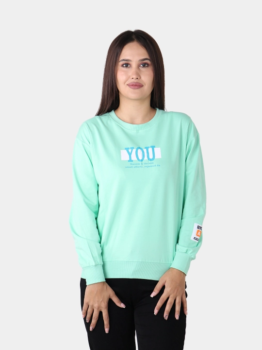Ayollar paxtali svitshot – iliq, yumshoq, universal L-XL
