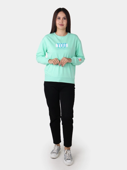 Ayollar paxtali svitshot – iliq, yumshoq, universal L-XL