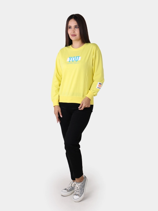 Ayollar paxtali svitshot – iliq, yumshoq, universal L-XL