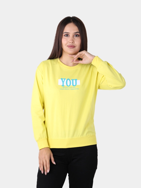 Ayollar paxtali svitshot – iliq, yumshoq, universal L-XL