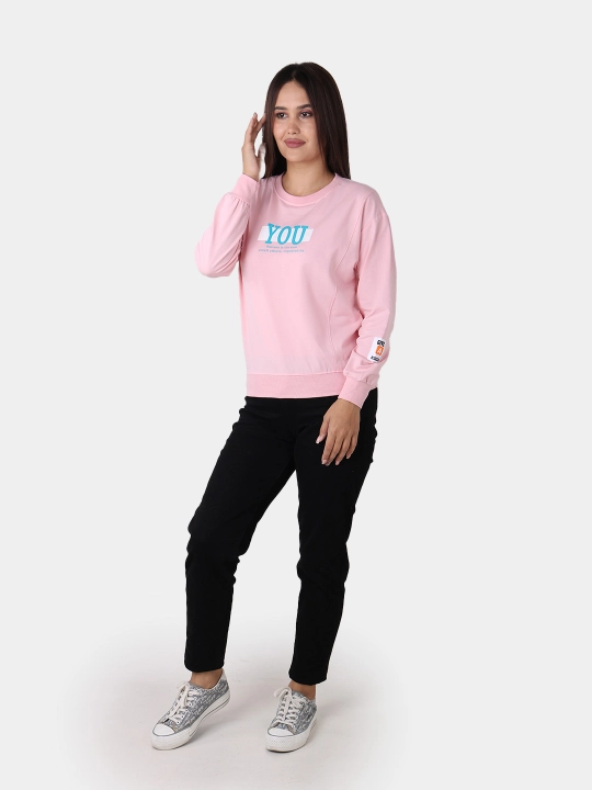 Ayollar paxtali svitshot – iliq, yumshoq, universal L-XL