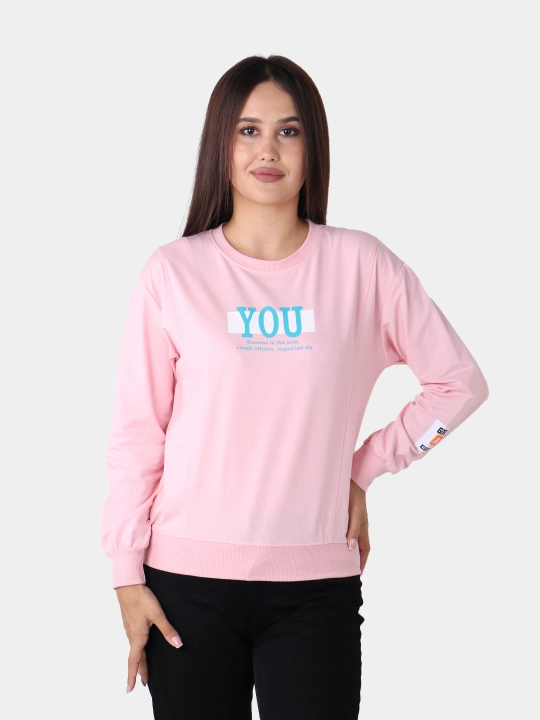 Ayollar paxtali svitshot – iliq, yumshoq, universal L-XL