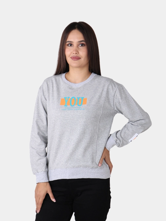 Ayollar paxtali svitshot – iliq, yumshoq, universal L-XL