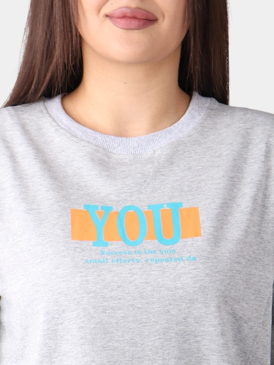 Ayollar paxtali svitshot – iliq, yumshoq, universal L-XL