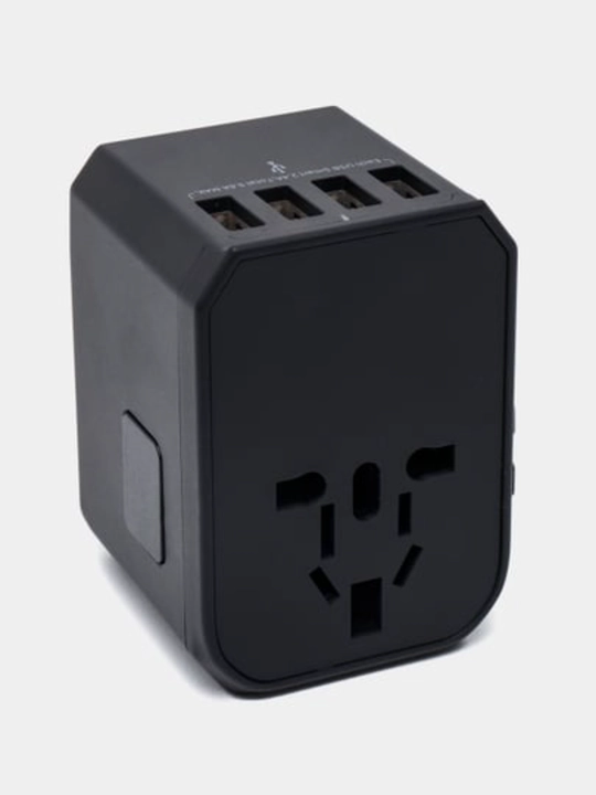 Переходник для всех розеток, для путешествий, 3xUSB и 2xType-C, PD, US, EU, UK