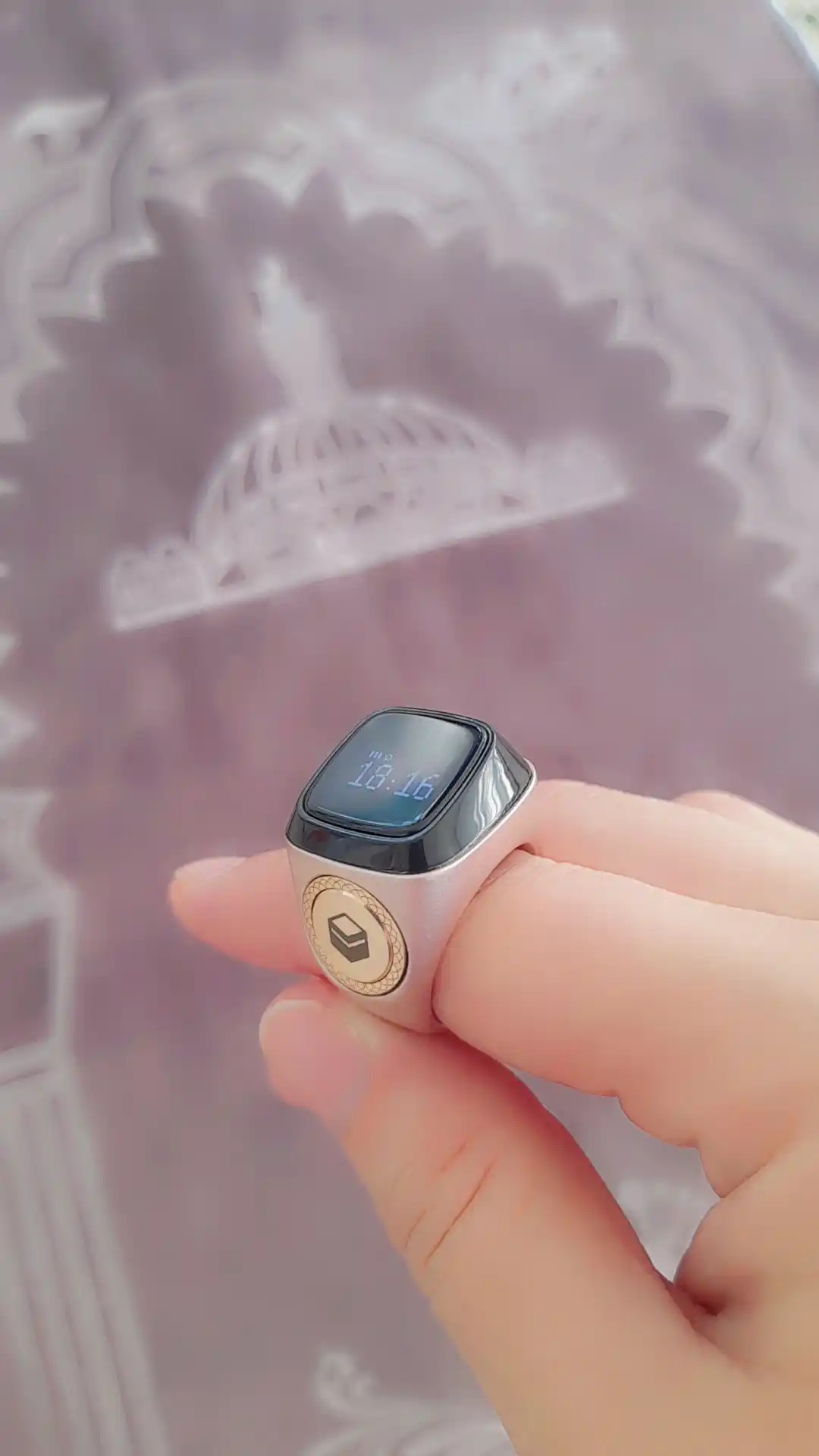 Elektr tasbeh Zikr Ring Metall UMEOX iQIBLA, zikr va istig'for uchun