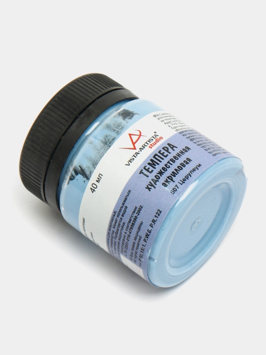 Tempera bo‘yoq Vista-Artista VATP-40, badiiy, akrilli, 507, seruleum, 40 ml