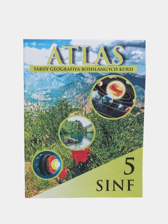 O'zbek tilida geografik xarita, atlas