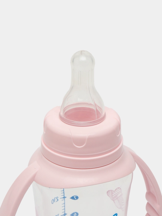Бутылочка с ручками, 270 мл, соска № 2 Wee baby