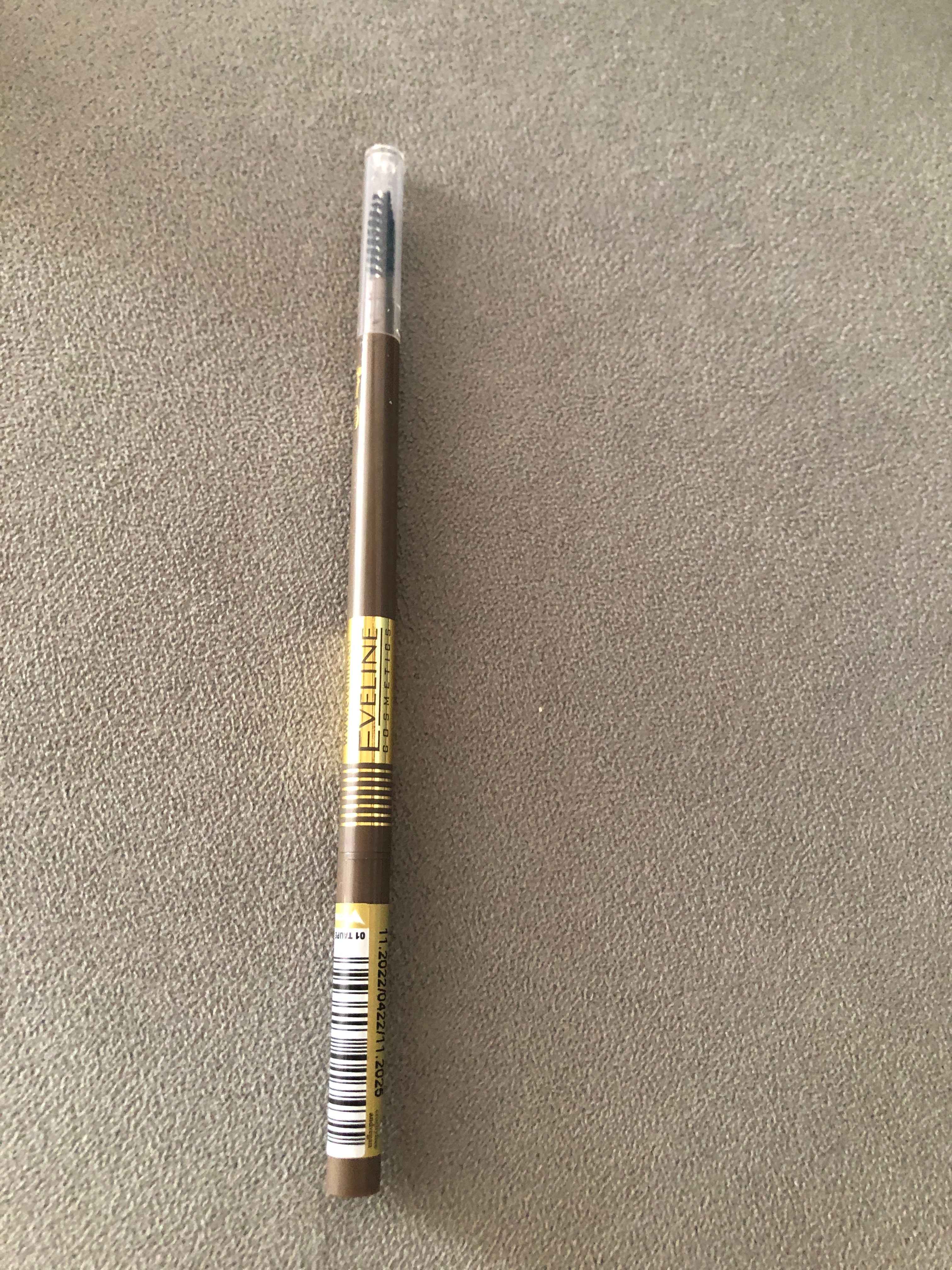 Карандаш для бровей Eveline Micro Precise Brow Pencil, серо-коричневый