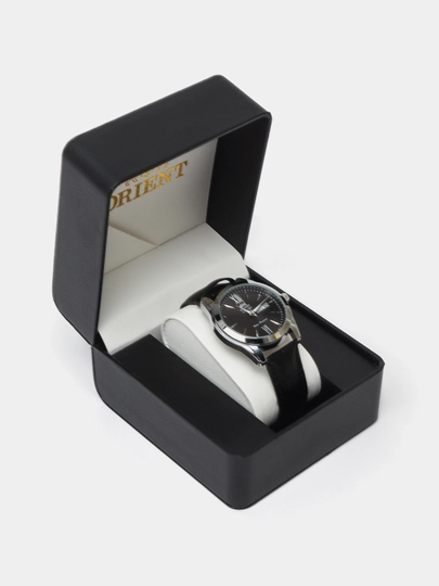 Мужские наручные часы "ORIENT" с календарём и коробкой — WATCH11-75W0069-ЧЕРН