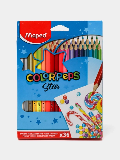 Карандаши цвет. Maped 36 цв, Color'Peps 832017
