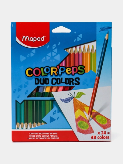 Карандаши цветные, Maped (48 цв.,Color'Peps Duo)