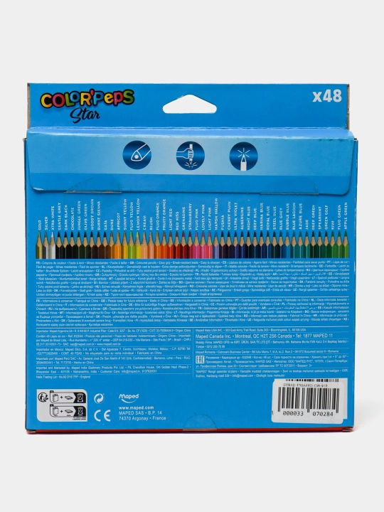 Rangli qalamlar, Maped (48 rang, Color'Peps)