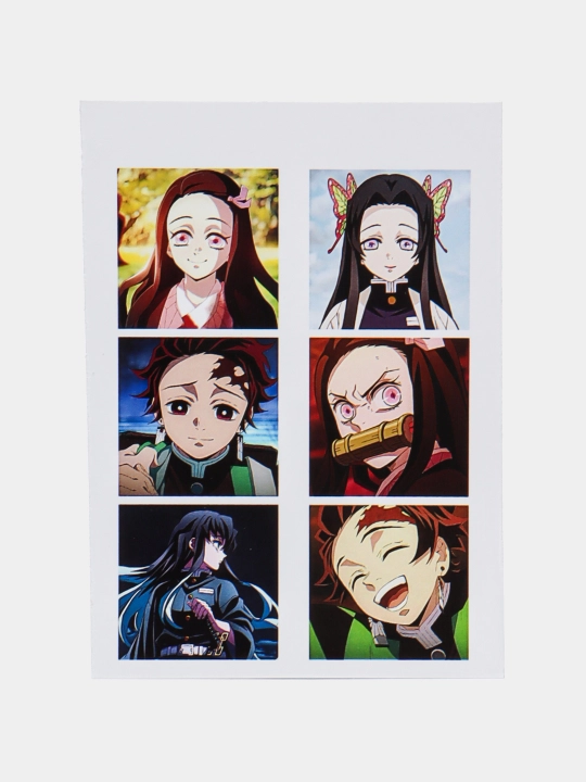 Наклейки Bleach, Jujutsu Kaisen, Naruto, Demon Slayer anime, 12 шт