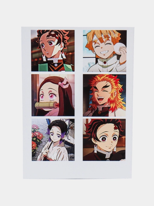 Наклейки Bleach, Jujutsu Kaisen, Naruto, Demon Slayer anime, 12 шт