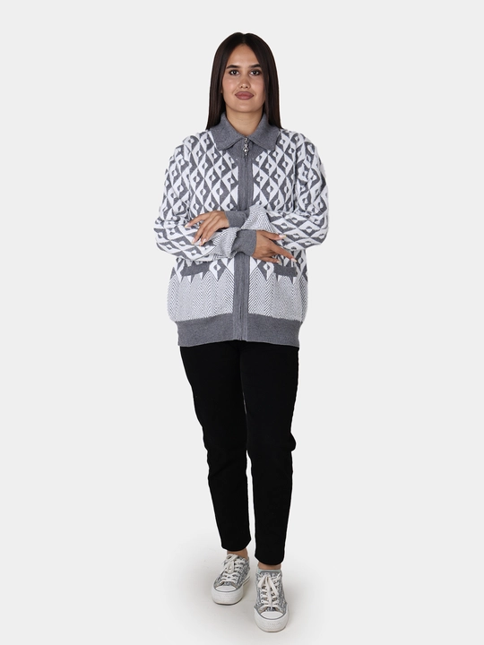 Ayollar jemperi - angora, issiq, yumshoq, universal o‘lcham L-XL