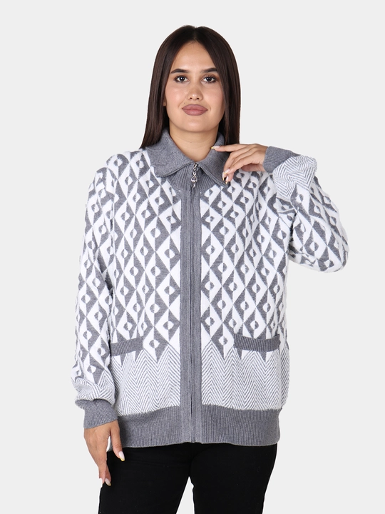 Ayollar jemperi - angora, issiq, yumshoq, universal o‘lcham L-XL