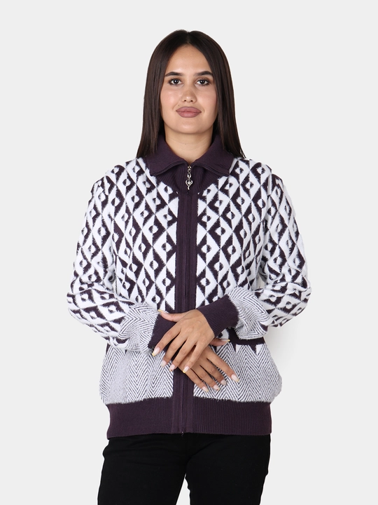 Ayollar jemperi - angora, issiq, yumshoq, universal o‘lcham L-XL