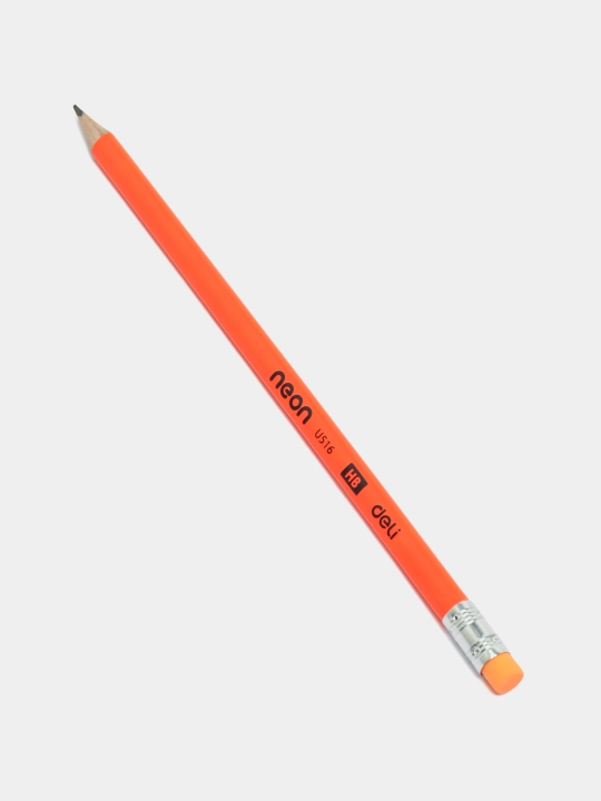 Карандаш HB с ластиком Neon 51600 Deli 5 штук