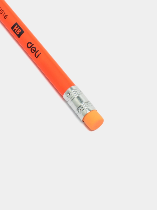 Карандаш HB с ластиком Neon 51600 Deli 5 штук