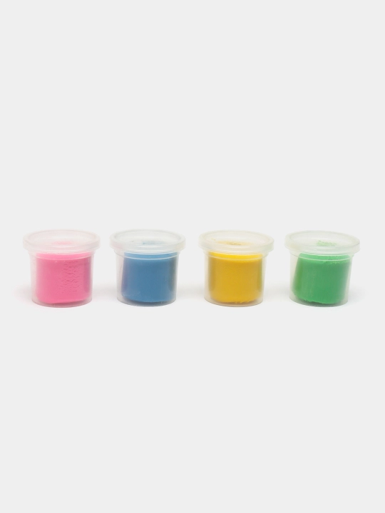Testo uchun lepkish. Plastishka. Nabor №8, 4 rang, 80 gr dan