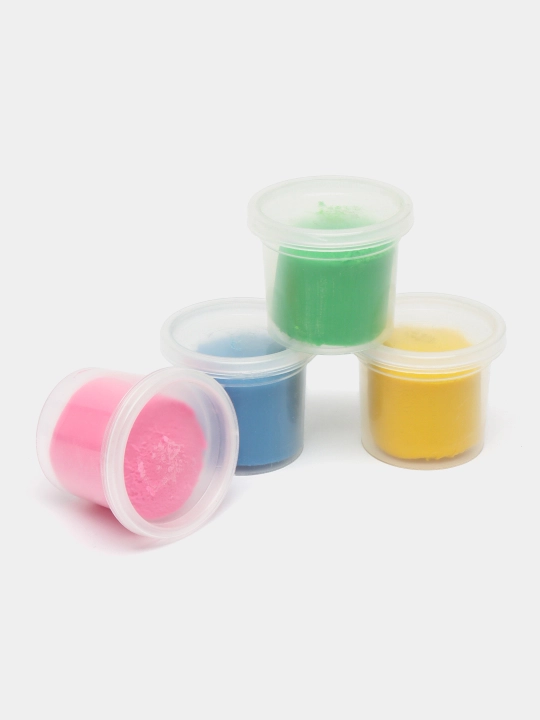 Testo uchun lepkish. Plastishka. Nabor №8, 4 rang, 80 gr dan