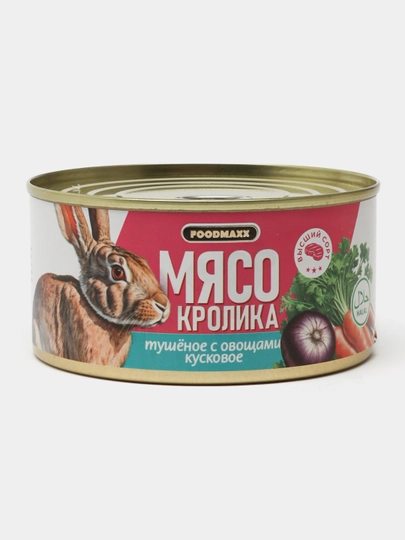 Кролик тушеный с овощами, 325 г — FOODMAX-P0F14EF