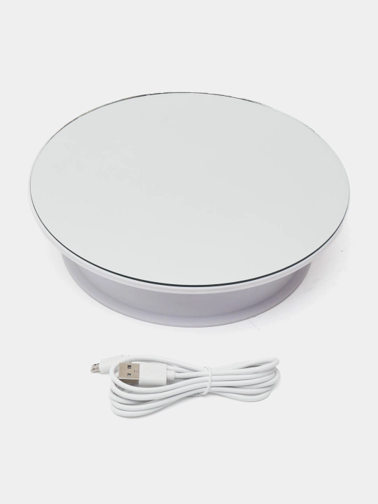 Puluz Pu365r aylanadigan fotosu'ratlar podstavkasi, 360, oyna bilan, 20.5 sm - 