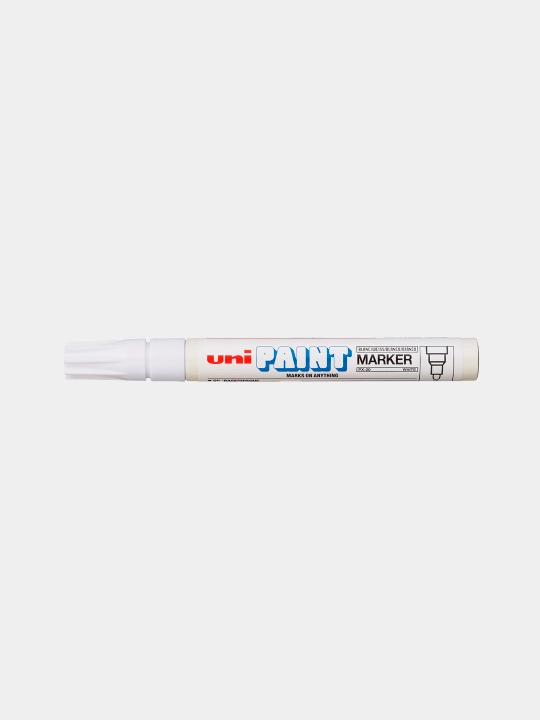 Doimiy marker Uni Paint PX-20, oq rangli, 2.2-2.8 mm