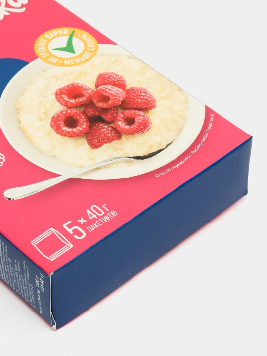 Suli bo'tqasi Увелка, malina bilan, 5 * 40 g