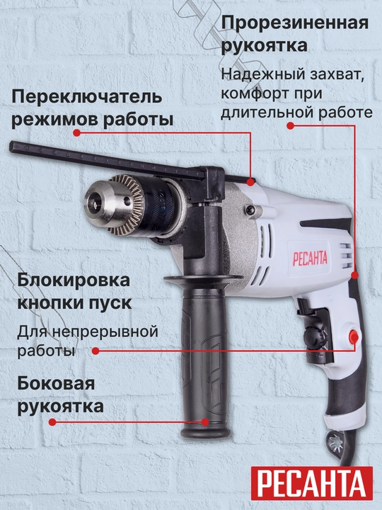 Zarbali drel ДУ-15/950М Ресанта art. 75/8/4