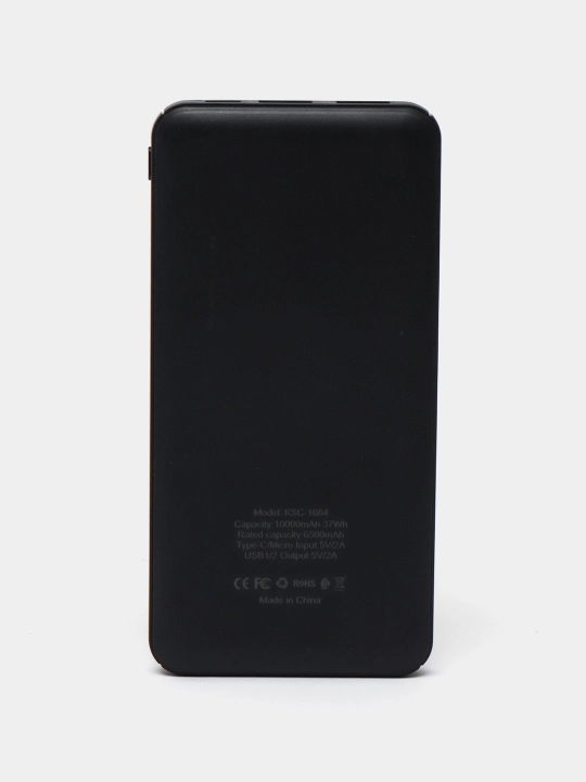 Внешний аккумулятор Power bank для телефона, 10000 мА/ч