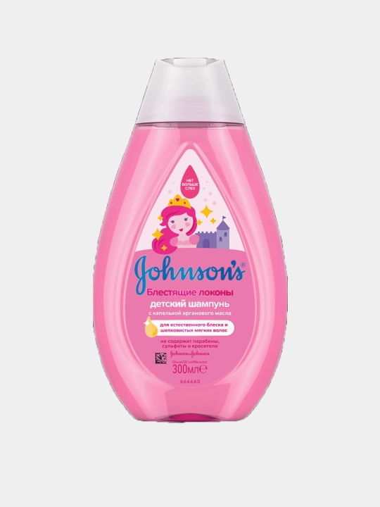 Шампунь для волос Johnson's Baby, блестящие локоны, 300 мл