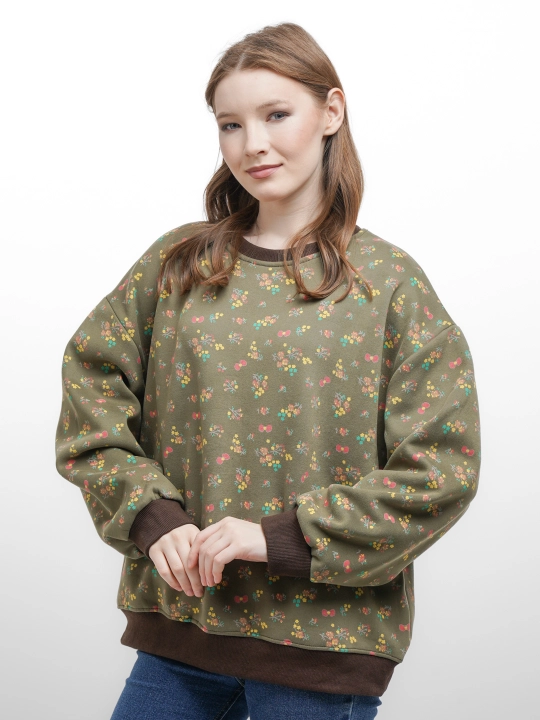 Свитшот утеплённый, с меховой основой