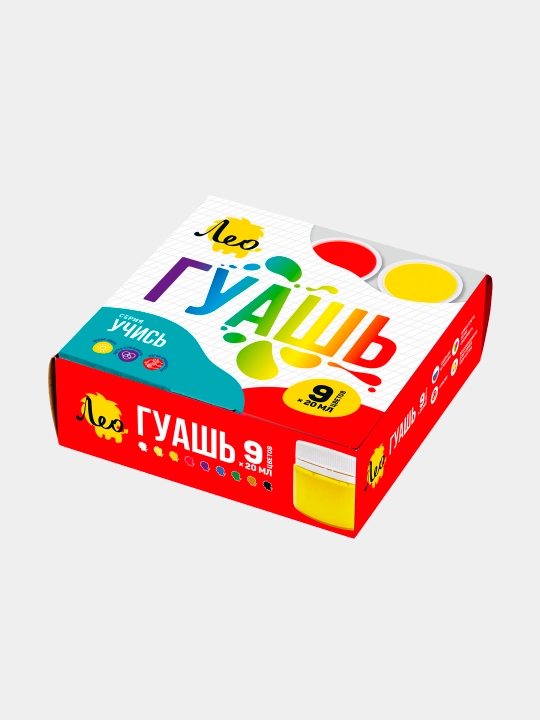 Guash bo'yoq Leo O'rganing LNG-0109, 9 ta rang 20 ml dan