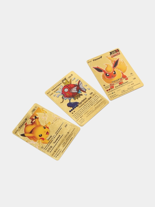 Pokemon va futbolchi kartalari to'plami, 10 dona