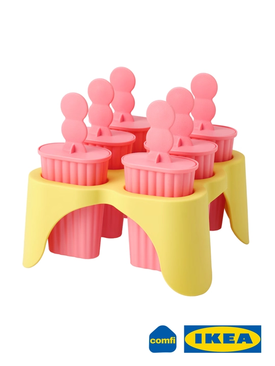 Форма для мороженого, фруктового льда, конфет, IKEA Uppfylld, 6 штук