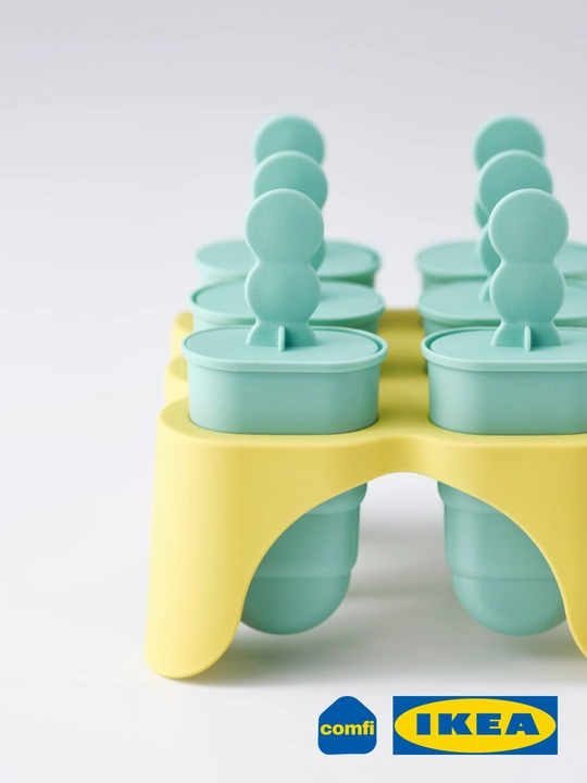 Форма для мороженого, фруктового льда, конфет, IKEA Uppfylld, 6 штук