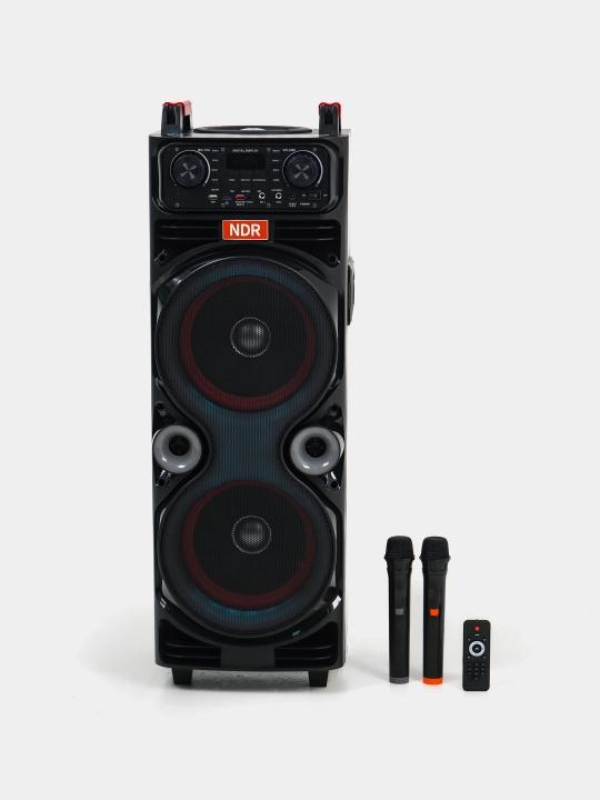 Portativ simsiz kolonka NDR 1100 va JQS 9033, RGB yoritgichli, karaoke, Bluetooth