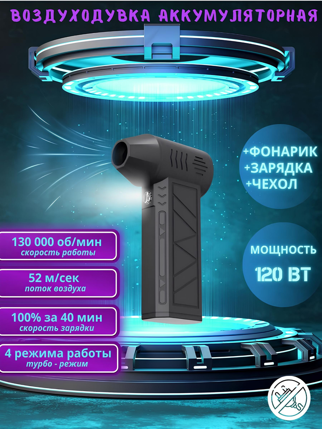 Аккумуляторная воздуходувка для ПК, автомобиля, розжига, мини ...