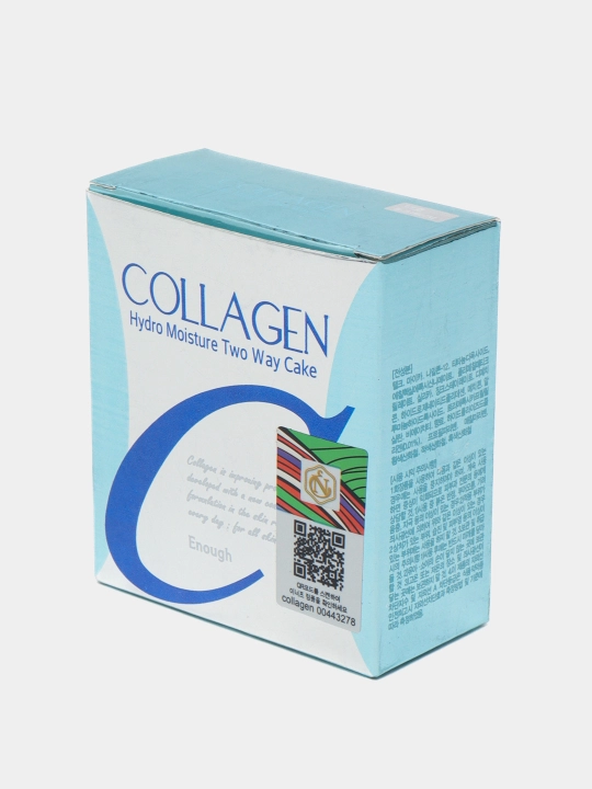 Пудра для лица с коллагеном Enough Collagen Hydro Moisture Two Way Cake, 13 тон