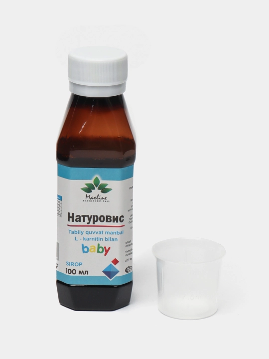 Naturovis tabiiy quvvat manbai baby sirop bolalar uchun, 100 ml