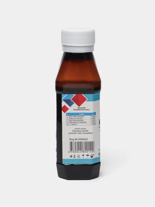 Naturovis tabiiy quvvat manbai baby sirop bolalar uchun, 100 ml