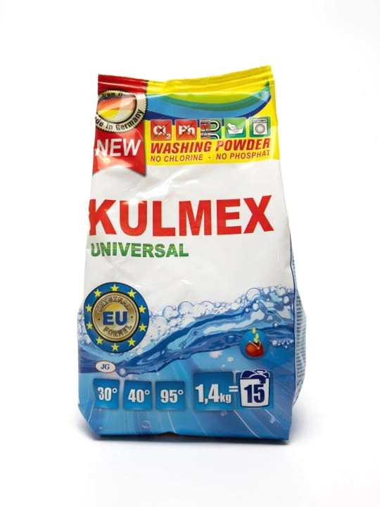 Kir yuvish kukuni KULMEX Universal, rangli va oq kirlar uchun 1.4 kg, Germaniya