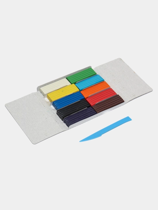 Plastilin "Klassik", europaux "PL - 002" bilan, 10 ta rang, 20gr