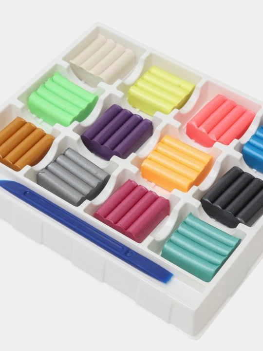 Plastilin Leo Play LPMCR-0112, mum, marvarid ranglari, 12 ta rang