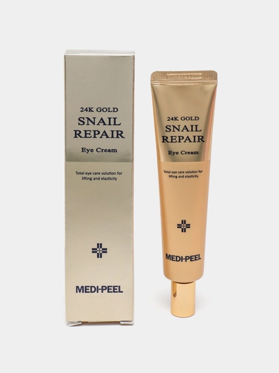 Крем для век с золотом и муцином улитки Medi-Peel 24K Gold Snail Repair Eye Cream